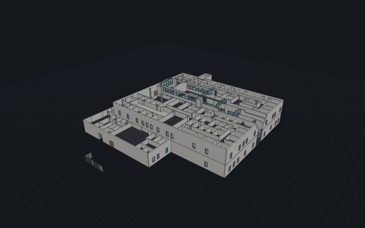 Clinic architectural model